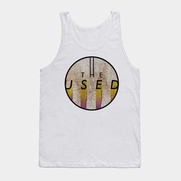 THE USED - VINTAGE YELLOW CIRCLE Tank Top by GLOBALARTWORD